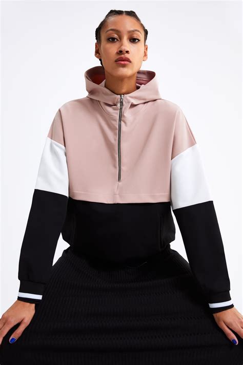 sudaderas mujer zara|sudadera morada.